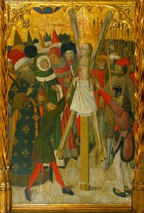 Bernat Martorell - Martyrdom of Saint Eulalia - Google Art Project. Free illustration for personal and commercial use.