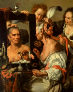 Bernardo Strozzi - Vanitas (Old Coquette) - Google Art Project