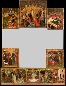 Bernat Martorell - Altarpiece of the Saints John - Google Art Project. Free illustration for personal and commercial use.