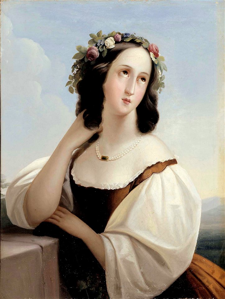 Berndt Abraham Godenhjelm - Portrait of a Young Woman - A V 4587 - Finnish National Gallery
