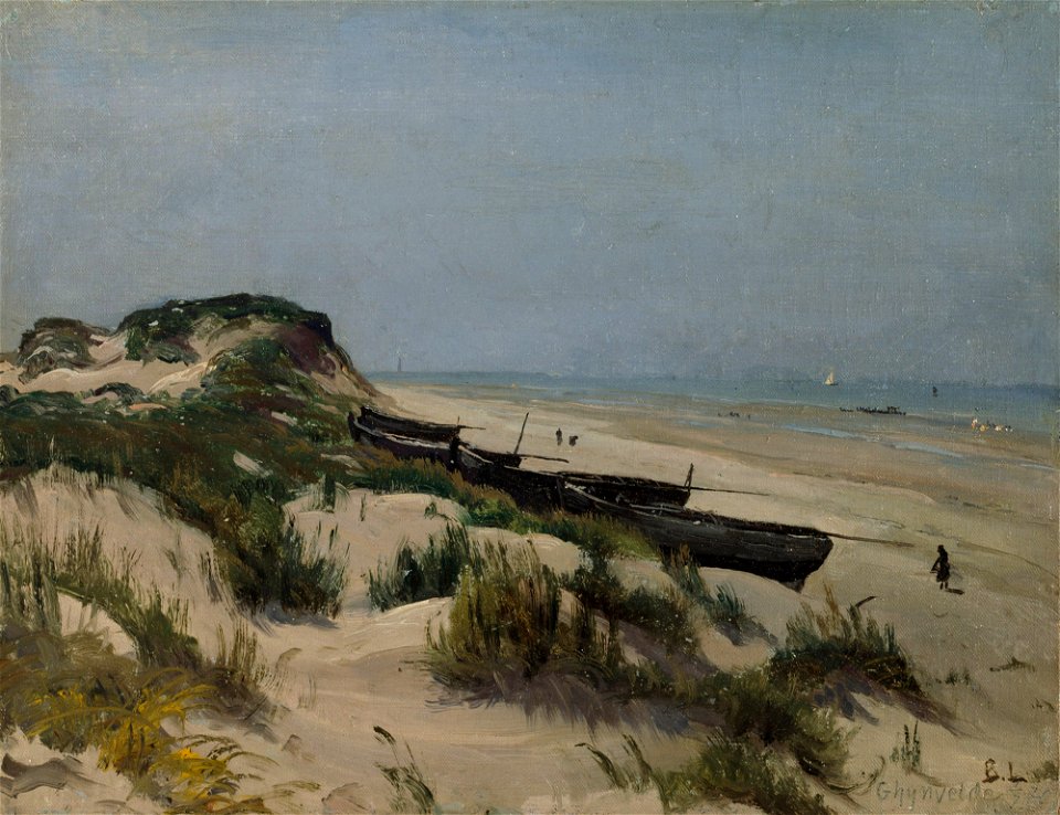 Berndt Lindholm - Boats on the Shore - A IV 4222 - Finnish National Gallery