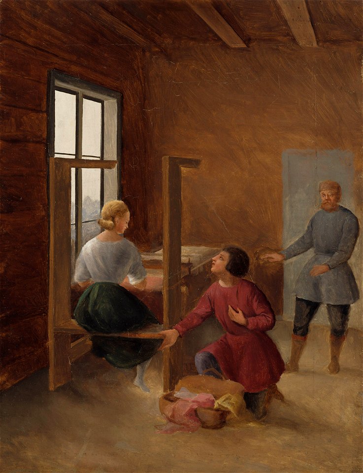 Berndt Abraham Godenhjelm - Scene from J. L. Runeberg´s Elk Hunters - A V 4584 - Finnish National Gallery