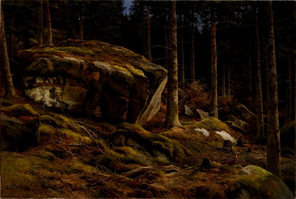 Berndt Lindholm - Woods Landscape - A-1995-93 - Finnish National Gallery