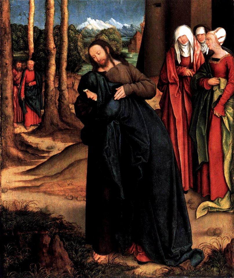 Bernhard Strigel - Christ Taking Leave of His Mother - WGA21885