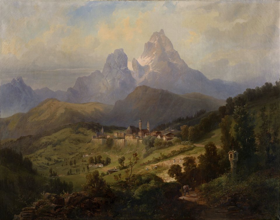 Bernhard H Fiedler (1816-1904) - A Tyrolese Landscape - RCIN 403654 - Royal Collection