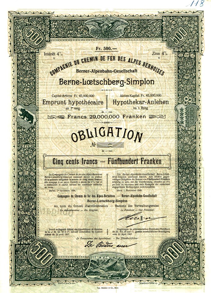 Berner-Alpenbahn-Gesellschaft 1906