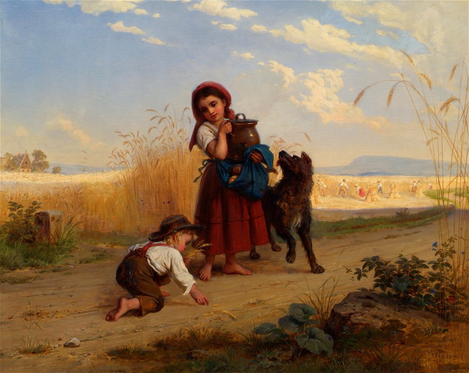 Bernhard Reinhold - Kinder auf dem Weg zum Erntefeld - 5573 - Österreichische Galerie Belvedere