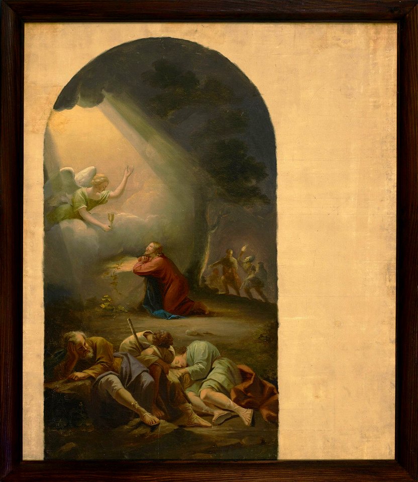 Berndt Abraham Godenhjelm - Getsemanen rukous, Kymin kirkon alttaritaulun luonnos - A II 983-3 - Finnish National Gallery