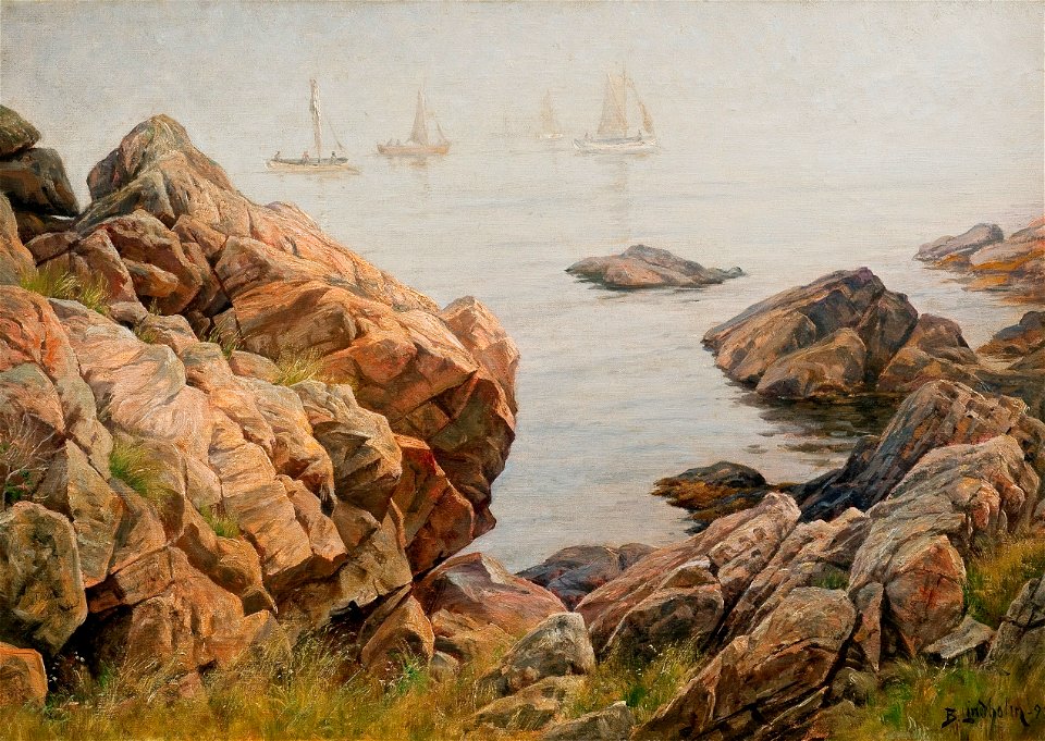Berndt Lindholm - Fiskare i morgondimma