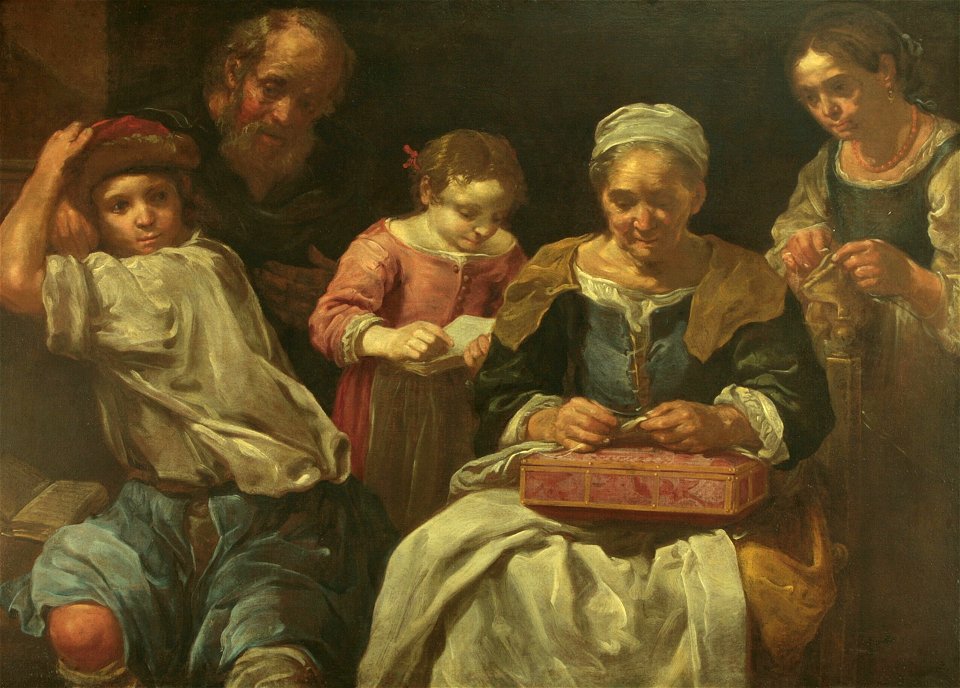 Bernhard Keil - Familiegroep in interieur - 2626 (OK) - Museum Boijmans Van Beuningen