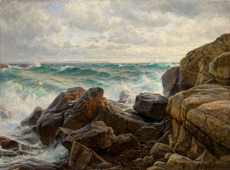 Berndt Lindholm - Kattegat in Storm - A I 591 - Finnish National Gallery