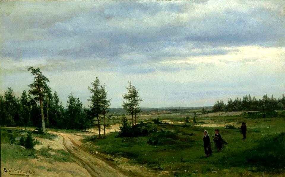Berndt Lindholm - Mäntykangas Uudellamaalla - A I 177 - Finnish National Gallery