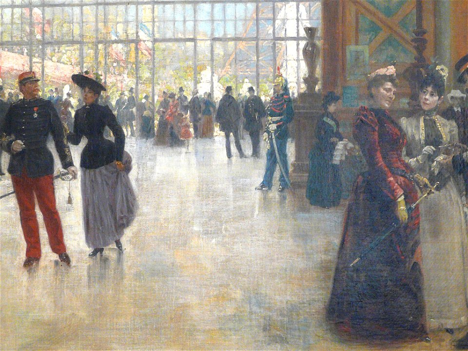 BEROUD Louis,1889 - Le Dôme Central de la Galerie des Machines lors de l'Exposition de 1889 - Detail 01