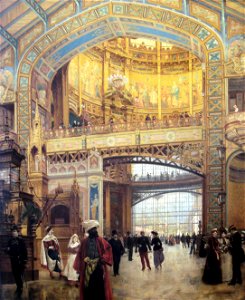 BEROUD Louis,1889 - Le Dôme Central de la Galerie des Machines lors de l'Exposition de 1889