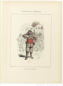 Bertall, Les Communeux, 1871. Types, caractères, costumes - 24. Retour du bastion