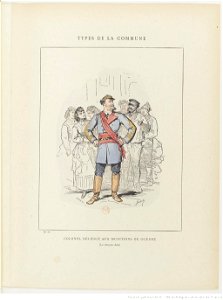 Bertall, Les Communeux, 1871. Types, caractères, costumes - 30. Colonel délégué aux munitions de guerre