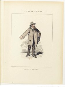 Bertall, Les Communeux, 1871. Types, caractères, costumes - 36. Orateur de boulevard