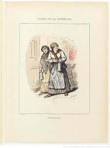 Bertall, Les Communeux, 1871. Types, caractères, costumes - 32. Pétroleuses