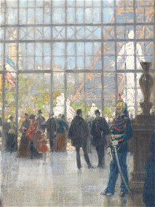 BEROUD Louis,1889 - Le Dôme Central de la Galerie des Machines lors de l'Exposition de 1889 - Detail 09