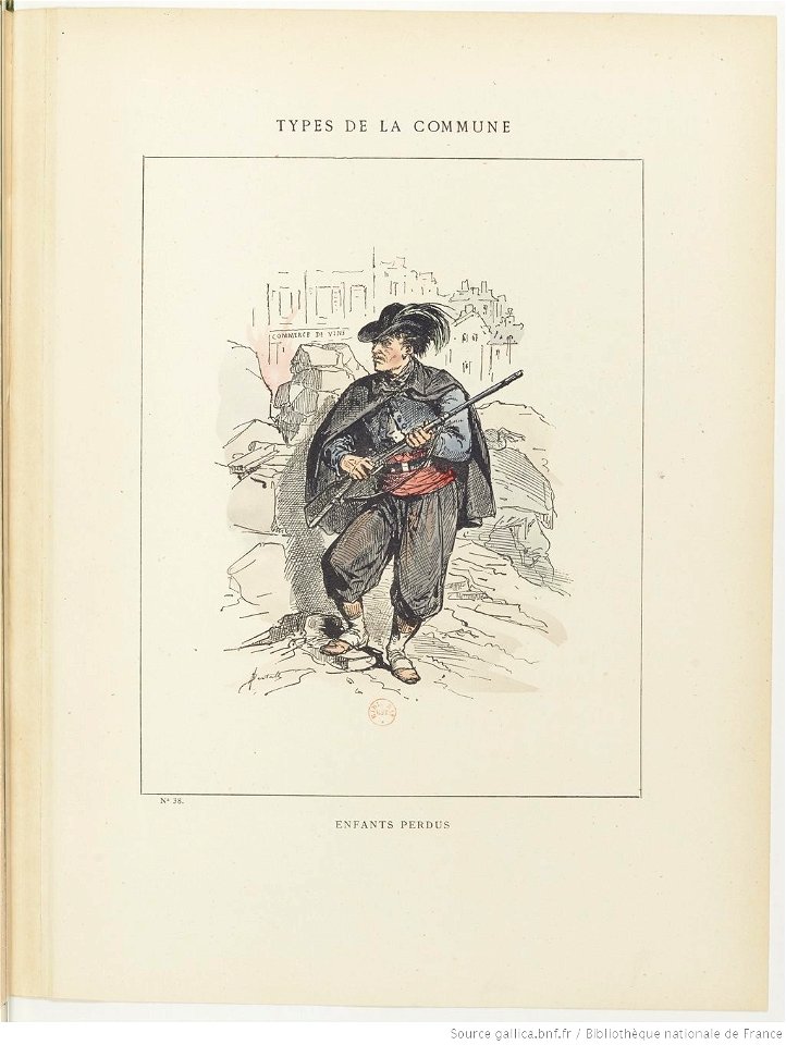 Bertall, Les Communeux, 1871. Types, caractères, costumes - 50. Enfants perdus