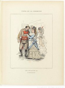 Bertall, Les Communeux, 1871. Types, caractères, costumes - 19. Une loge en mai 1871