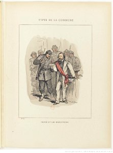 Bertall, Les Communeux, 1871. Types, caractères, costumes - 43. Ferré et les exécuteurs