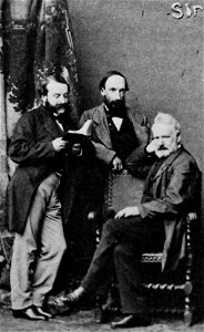 Bertall - Victor Hugo, Auguste Vacquerie und Charles Hugo (Zeno Fotografie)