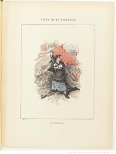 Bertall, Les Communeux, 1871. Types, caractères, costumes - 49. La barricade