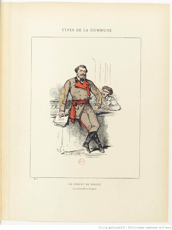 Bertall, Les Communeux, 1871. Types, caractères, costumes - 17. Le préfet de police