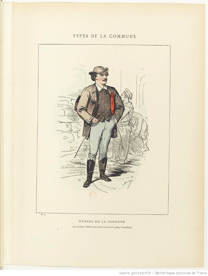Bertall, Les Communeux, 1871. Types, caractères, costumes - 21. Membre de la commune