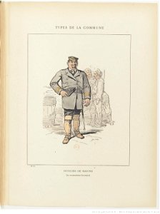 Bertall, Les Communeux, 1871. Types, caractères, costumes - 47. Officier de marine