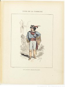 Bertall, Les Communeux, 1871. Types, caractères, costumes - 45. Un citoyen Moldo-Valaque