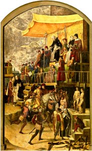Berruguete, Pedro - Burning of the Heretics (Auto-da-fé) - c. 1500