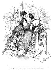 Bertall - Une robe de chez Worth