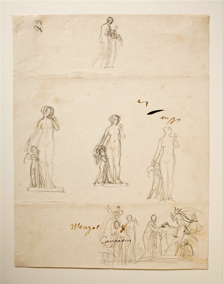Bertel Thorvaldsen - Paris and the three Godesses. Venus and Cupid - Google Art Project