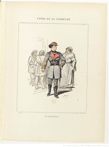 Bertall, Les Communeux, 1871. Types, caractères, costumes - 40. La colonelle