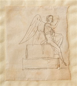 Bertel Thorvaldsen - The Angel on Christ's Sarcophagus - Google Art Project