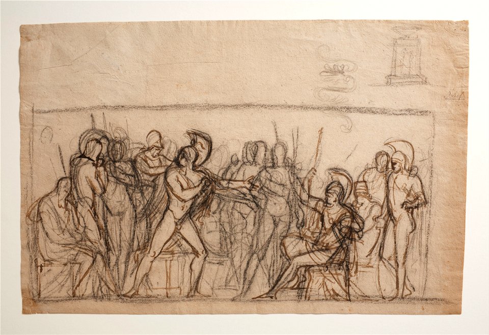 Bertel Thorvaldsen - Agamenons Fight with Achilles. Baptismal Font - Google Art Project