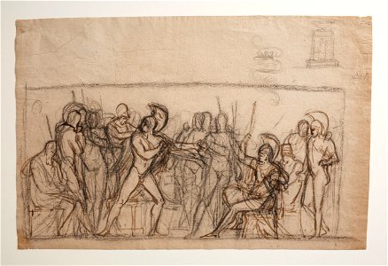 Bertel Thorvaldsen - Agamenons Fight with Achilles. Baptismal Font - Google Art Project