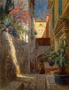 Bertha von Tarnoczy Blick in eine südliche Gasse