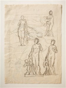 Bertel Thorvaldsen - Venus and Cupid. Cupid's Arrows Forged in the Smithy Vulcan - Google Art Project