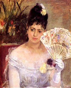 Berthe Morisot Jeune fille au bal. Free illustration for personal and commercial use.