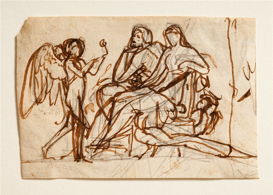 Bertel Thorvaldsen - Cupid brings the rose to Jupiter and Juno - Google Art Project
