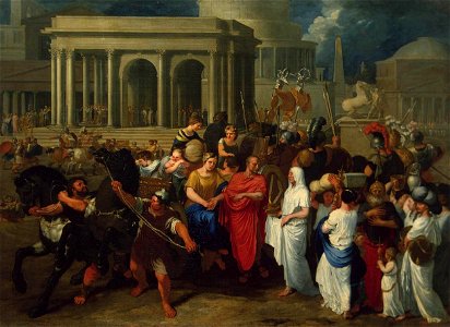 Bertholet Flémal - Lucius Albinus Giving his Carriage to Vestals - WGA7927