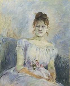 Berthe Morisot - Paule Gobillard en robe de bal