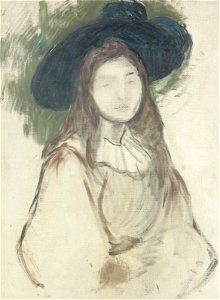 Berthe Morisot - Julie Manet au chapeau Liberty