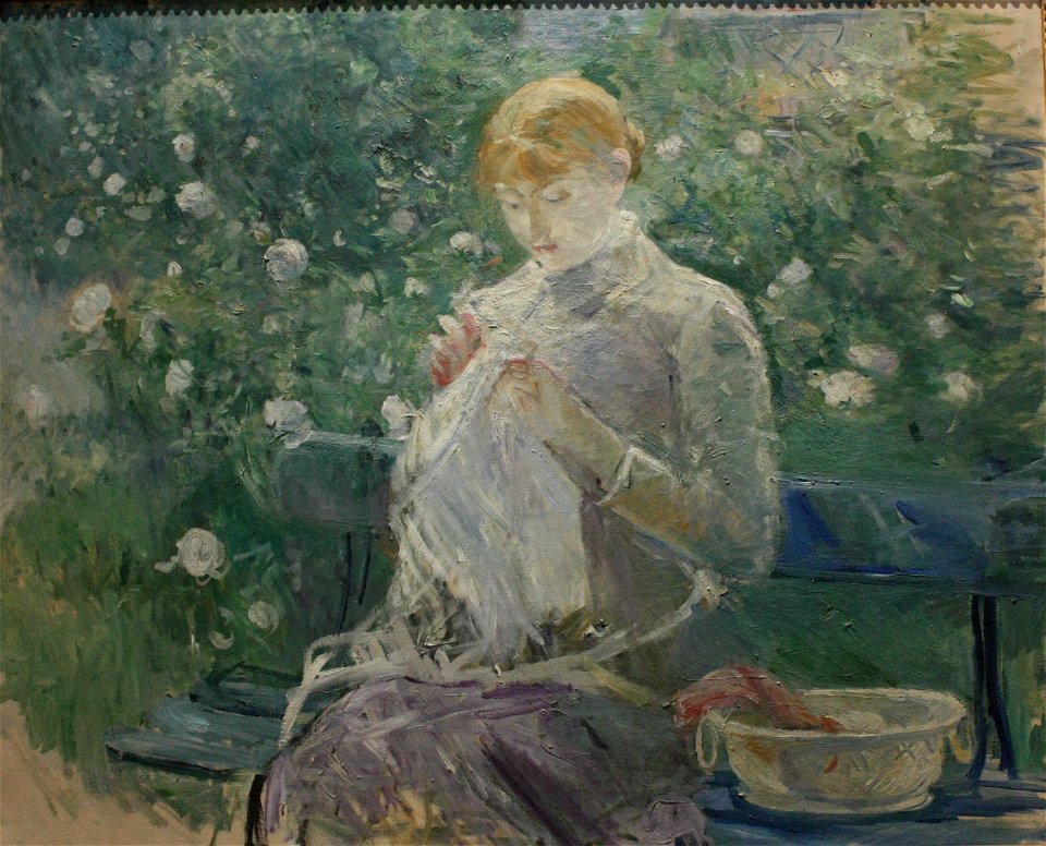 Berthe Morisot - Pasie cousant
