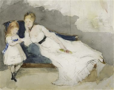 Berthe morisot mme gobillard et sa fille paule020016)