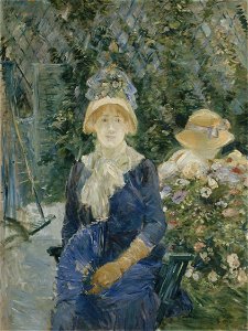 Berthe Morisot - Woman in a Garden - 1999.363 - Art Institute of Chicago