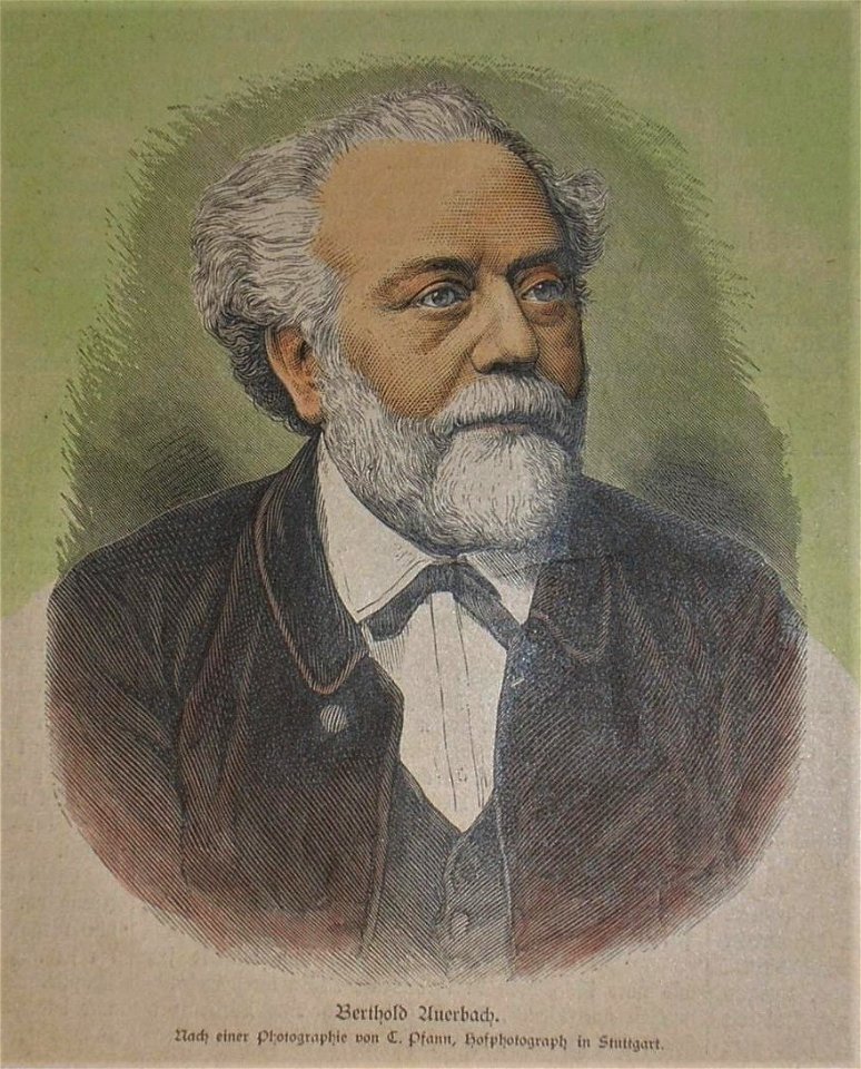 Berthold Auerbach, nach einer Photographie von C. Pfann